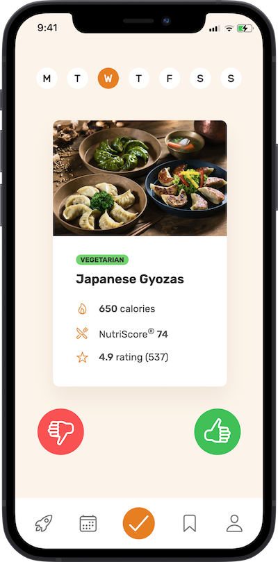 iPhone app meal approving